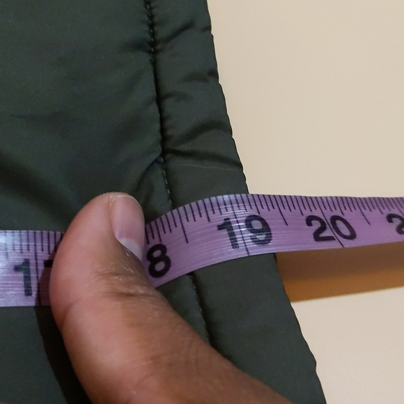 Athletic Works| Green Puffer Vest with Orange Top and Pockets - Picture 6 of 12